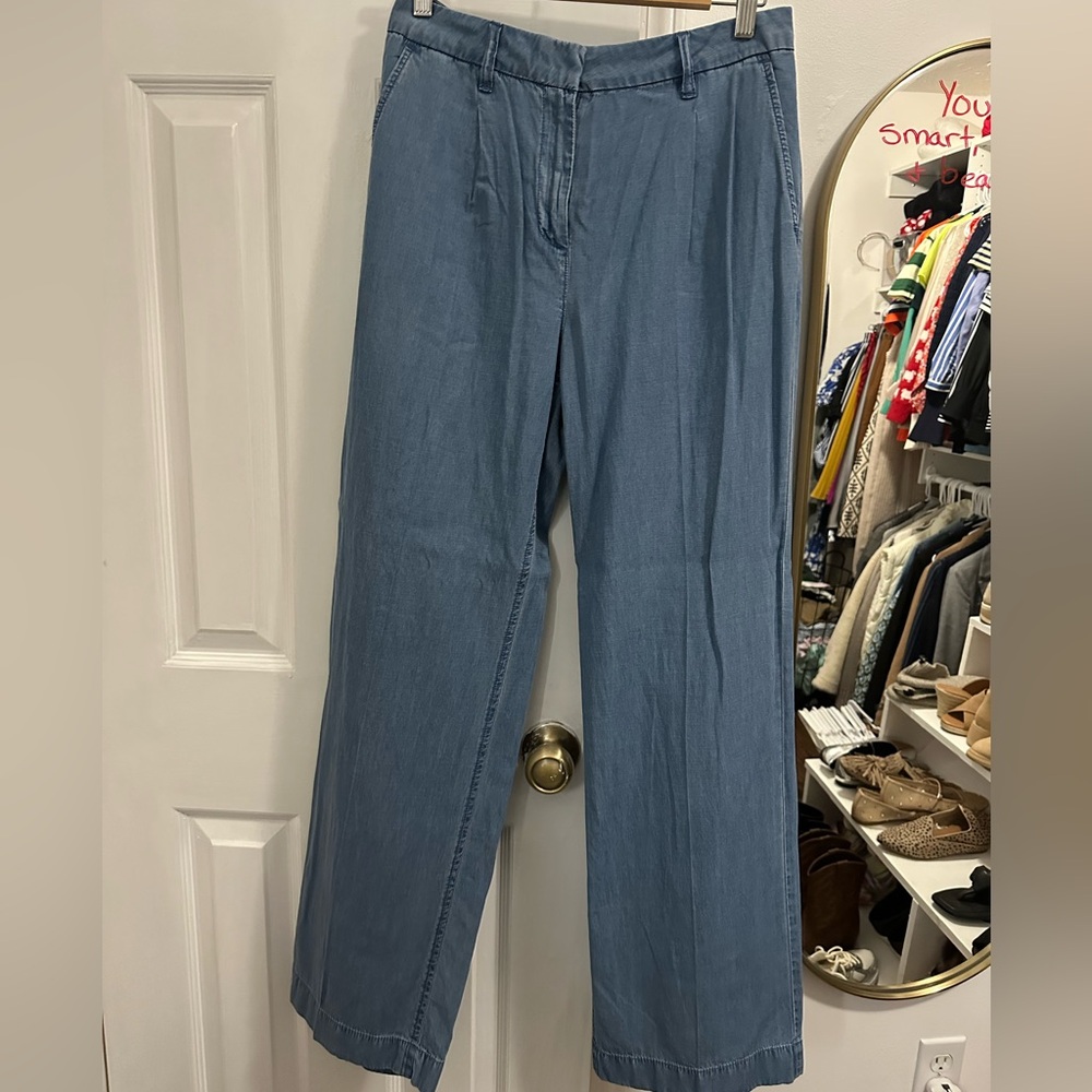 J. Crew Women's Chambray Trousers